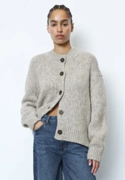 Marc O'Polo DENIM V Neck Cardigan Long Sleeve And A ShapeCardiganLight Shadow Melange Donna Maglieria OP521I07C-C11