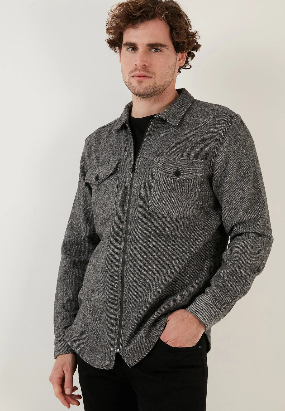 Slim Fit - Camicia - Grey 6 Slim Fit - Camicia - Grey - immagine 4