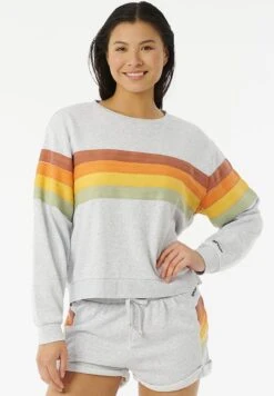 Rip Curl Trippin CrewFelpaLight Grey Heat Donna Felpe RI721J03Y-C11