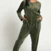 Ulla Popken Tuta JumpsuitLoden Green Donna Tute Jumpsuit UP181P0EA-M11