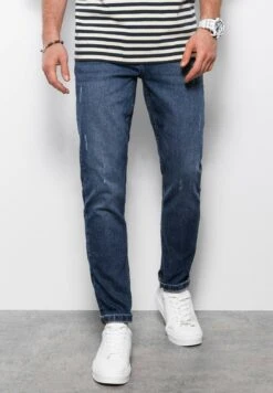 With Regular Fit -PadpJeans A SigarettaDark Blue Uomo Jeans OM422G018-K12