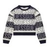 Guess Allover-Strass-LogoFelpaMehrfarbigGrundton Blau Bambini Pullover & Cardigan GU123K09Y-K11 -DeFacto Italia 2025 2089ea49936946e68151975fa6fe4795
