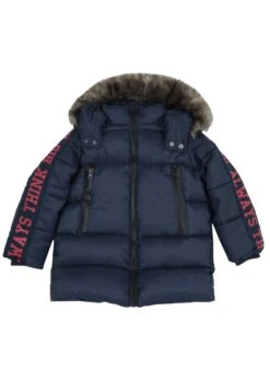 CHICCO Outerwear With Fluffy DetailsCappotto InvernaleBlue Bambini Abbigliamento Outwear CI024L00M-K11