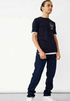 UlrichJeans A SigarettaDark Blue Denim Bambini Jeans L0424A01P-K11