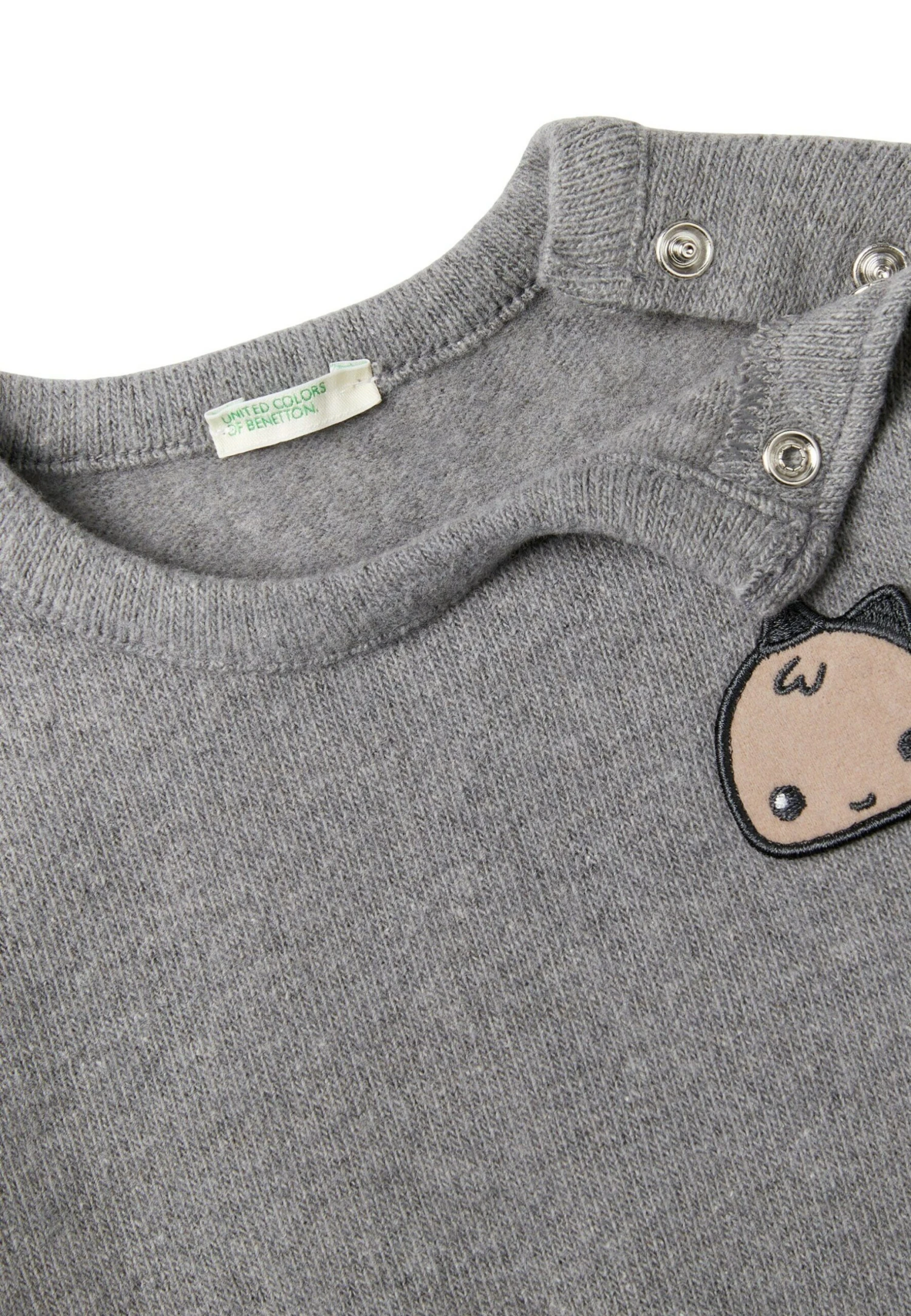 Long SleeveSeam MotifMaglioneGrey Bambini Pullover & Cardigan 4BE24K0B7-C11 4 Long SleeveSeam MotifMaglioneGrey Bambini Pullover & Cardigan 4BE24K0B7-C11 - immagine 2