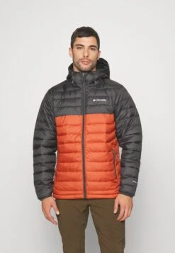 Columbia Powder Lite™ Hooded JacketGiacca InvernaleWarp Red/Shark Uomo Giacche C2342F015-G18