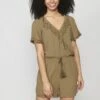 Koroshi Short SleeveTuta JumpsuitKaki Khaki Donna Tute Jumpsuit KOL21T00B-N11 -DeFacto Italia 2025 3f3ae778dae6498884e653269773732b
