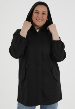 Unlined - Plus Size - Alia - Parka - Black