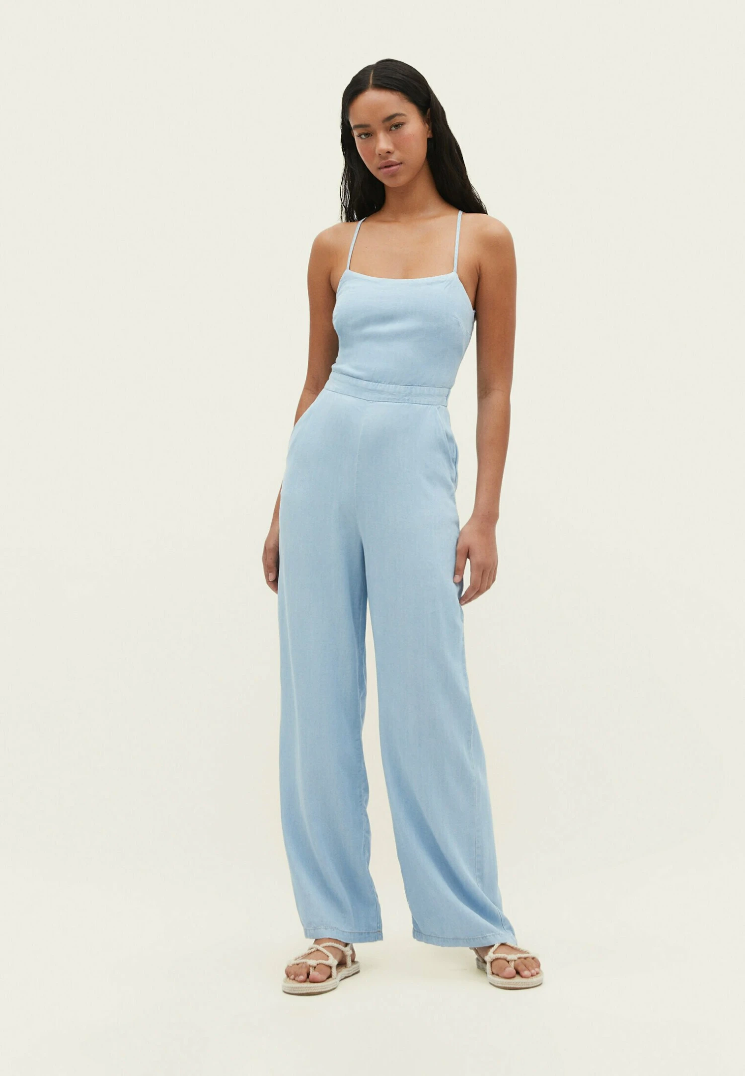 Stradivarius With Straps At The Back Tuta JumpsuitMoon Washed Donna Tute Jumpsuit STH21T060-K11 3 Stradivarius With Straps At The Back Tuta JumpsuitMoon Washed Donna Tute Jumpsuit STH21T060-K11