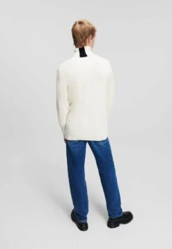 Karl Lagerfeld Jeans LightweightMaglioneOffwhite Uomo Maglieria K3W22Q000-A11 -DeFacto Italia 2025 4f9f7521634c4fc08043521a161ecd06