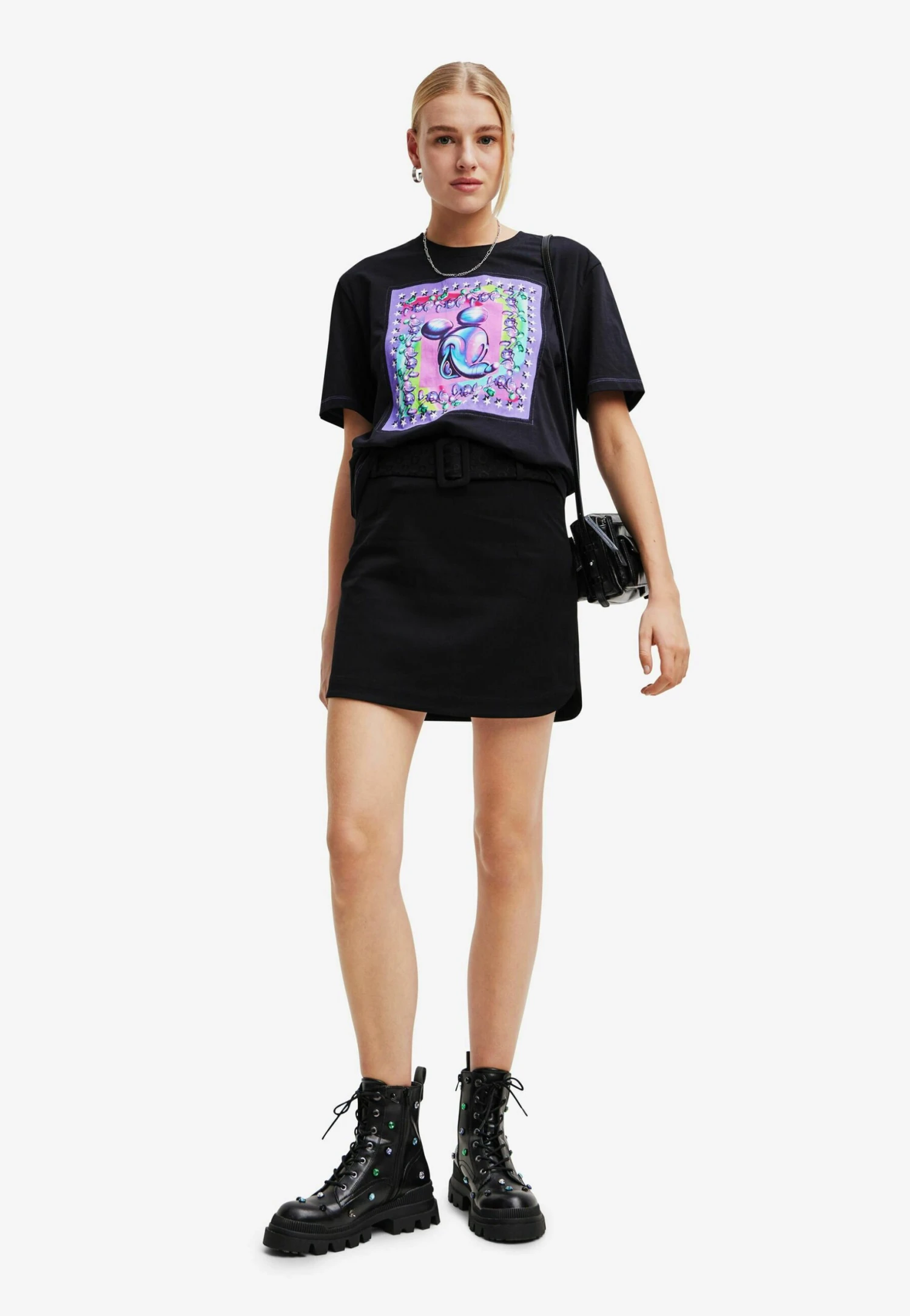 Desigual Mickey Mouse - T-Shirt Con Stampa - Black 4 Desigual Mickey Mouse - T-Shirt Con Stampa - Black - immagine 2
