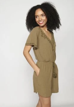 Koroshi Short SleeveTuta JumpsuitKaki Khaki Donna Tute Jumpsuit KOL21T00B-N11 14 Koroshi Short SleeveTuta JumpsuitKaki Khaki Donna Tute Jumpsuit KOL21T00B-N11 -DeFacto Italia 2025 505058d005074b3591065ab6921a7b44