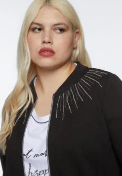 Con StrassFelpa Con ZipNero Donna Giacche E Blazer FIO21J048-Q11 -DeFacto Italia 2025 51713bc88061477ebb32237aa4a1ae52