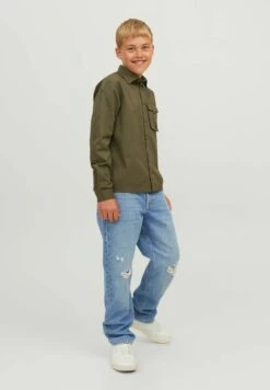 Jack & Jones Junior Clark Original SbdJeans A SigarettaBlue Denim Bambini Jeans JAN24A05P-K11