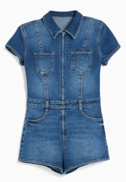 BERSHKA ZipTuta JumpsuitLight Blue Denim Donna Tute Jumpsuit BEJ21T0AY-K11 -DeFacto Italia 2025 57637d888fe941d4afc0131f15bb2bad