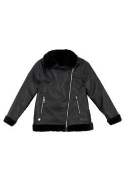 DeFacto Regular Fit Giacca In SimilpelleBlack Bambini Abbigliamento Outwear DEZ23L02Q-Q11