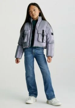 Calvin Klein Jeans High RiseJeans A SigarettaAuthentic Dark Blue Bambini Jeans C1823A03Y-K11