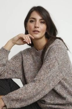 Cream CrkiaraJumperMaglioneLight Grey Melange Donna Maglieria CR221I0BJ-C11