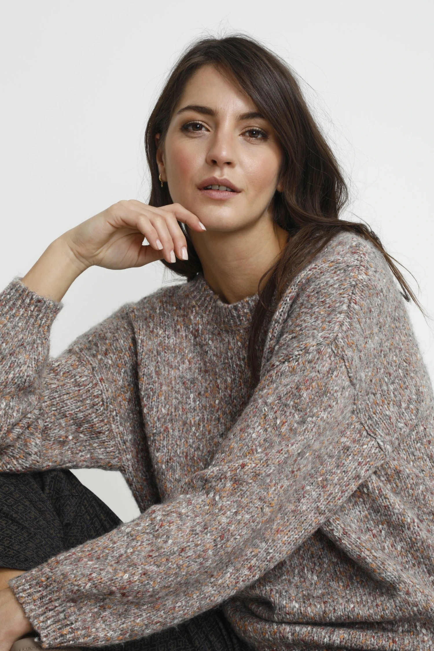 Cream CrkiaraJumperMaglioneLight Grey Melange Donna Maglieria CR221I0BJ-C11 3 Cream CrkiaraJumperMaglioneLight Grey Melange Donna Maglieria CR221I0BJ-C11