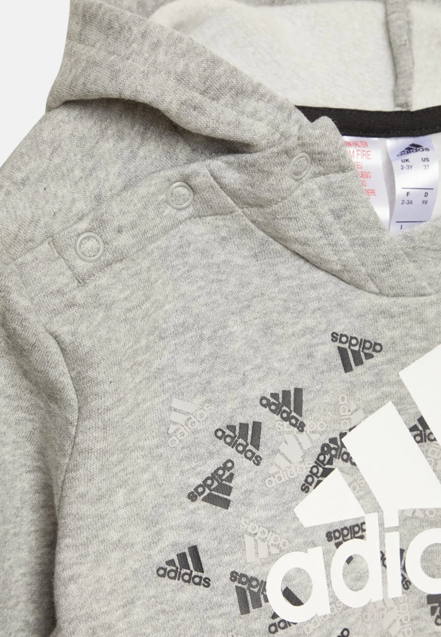 ADIDAS PERFORMANCE Bos Gra TutaMedium Grey Heather Bottom Black Bambini Tute E Set AD543K0IW-C13 6 ADIDAS PERFORMANCE Bos Gra TutaMedium Grey Heather Bottom Black Bambini Tute E Set AD543K0IW-C13 - immagine 4