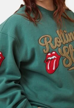 COTTON ON Curve Rolling Stones Crew Lcn Br Rolling Stones 1972 Scholar FelpaLcn Br Rolling Stones Scholar Green Donna Felpe C1Q21J01Y-M11 -DeFacto Italia 2025 71cf782a42e24f43971a15404106ddc2