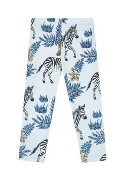 ZebraLeggingsChambrey Blue Bambini Pantaloni T2F26B00D-K11