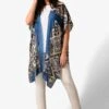 Print Longline Giacca LeggeraBlue Donna Giacche E Blazer L0J21G01D-K11