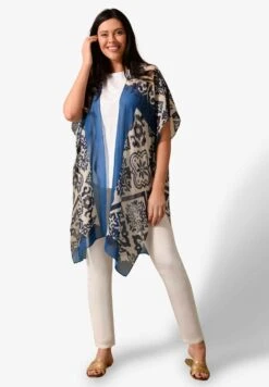 Print Longline Giacca LeggeraBlue Donna Giacche E Blazer L0J21G01D-K11