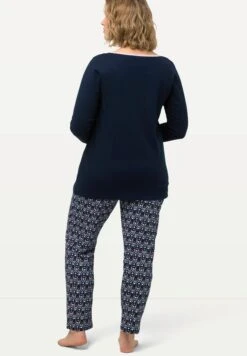 Ulla Popken Hirsche Rundhals LangarmPigiamaNachtblau Donna Intimo Notte E Loungewear UP181P0IZ-K11 -DeFacto Italia 2025 8364f233e6f24627840c2829531fda95