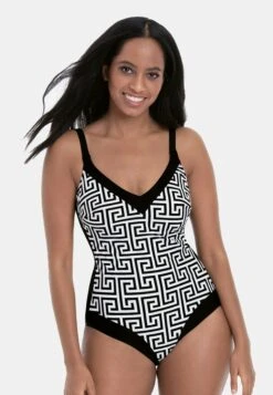 ANITA MaditaCostume Da BagnoNoir Et Blanc Donna Moda Mare A4981G00N-Q11