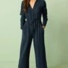 Next Crop Leg Petite - Tuta Jumpsuit - Navy