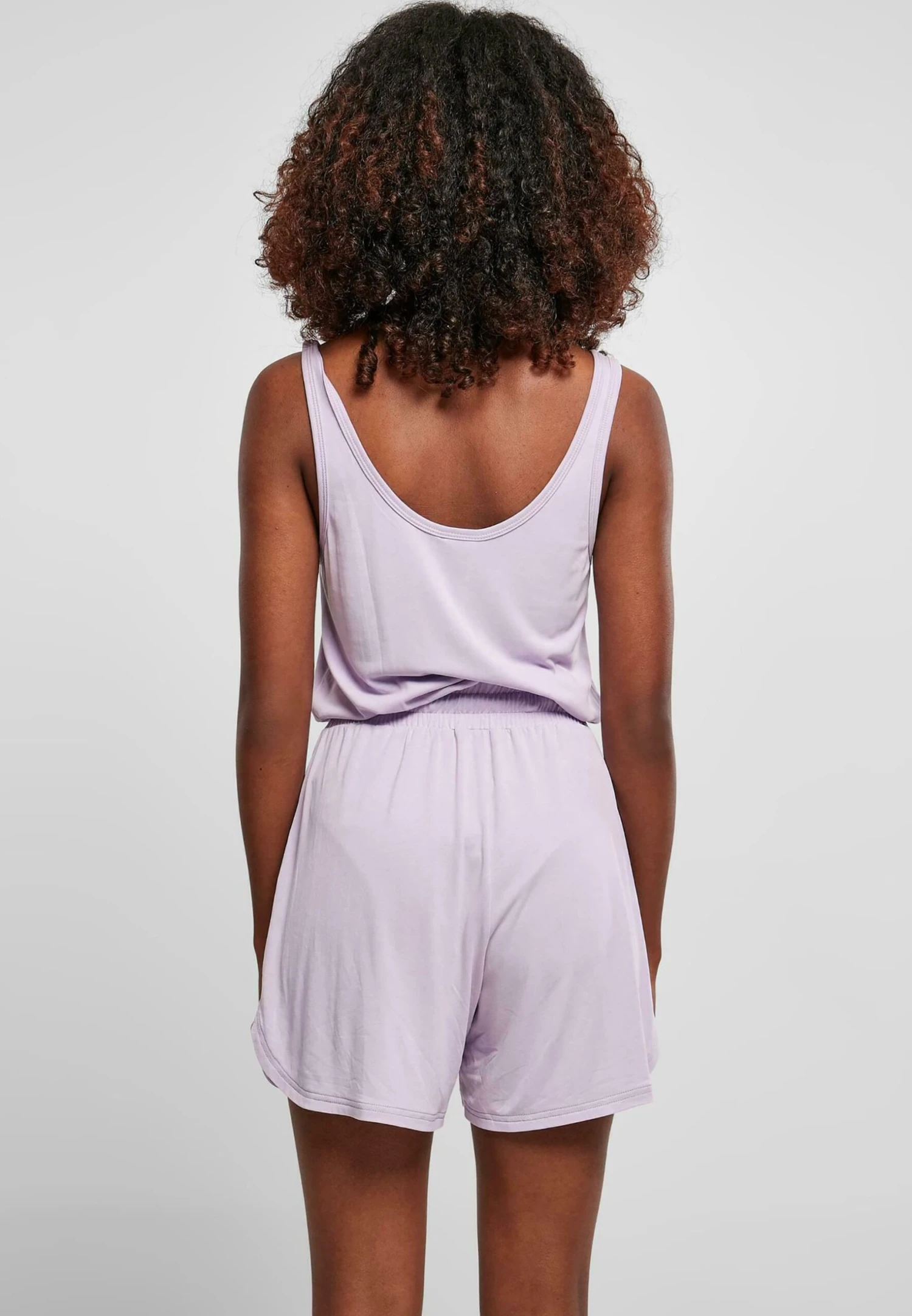 URBAN CLASSICS Ladies Short Sleeveless Modal JumpsuitTuta JumpsuitLilac Donna Tute Jumpsuit UR621T00L-I11 5 URBAN CLASSICS Ladies Short Sleeveless Modal JumpsuitTuta JumpsuitLilac Donna Tute Jumpsuit UR621T00L-I11 - immagine 3