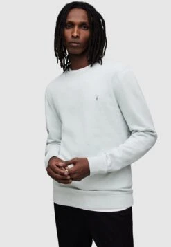 AllSaints Raven CrewFelpaGreen Uomo Maglieria E Felpe A0Q21J05J-M11