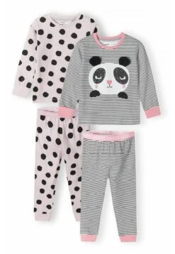 Minoti 2 Pack SetPigiamaPink Black Bambini Intimo E Per La Notte MBN83B01T-J11