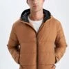 DeFacto Regular Fit- Giacca Invernale - Brown -DeFacto Italia 2025 a48986439f1349e2baf96d90655b60b6