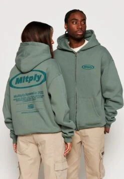 Oversize CircleFelpa Con ZipDark Forest Strike Washed Donna Felpe MUK21004N-M11