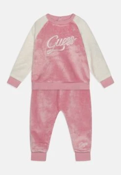 Guess Baby SetFelpaPink/White Blocking Bambini Pantaloni GU123D0EC-J11
