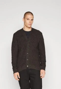 Abercrombie & Fitch Iconic CardiganCardiganBrown Black Marl Uomo Maglieria A0F22Q03O-Q11