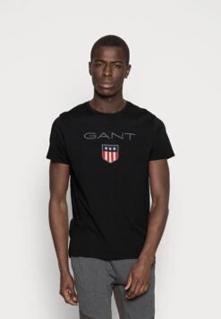 Gant ShieldT-Shirt Con StampaBlack Uomo T-shirt E Polo GA322O018-Q11