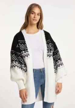 Mymo BlondaCardiganSchwarz Wollweiss Donna Maglieria 1MY21I0J7-Q11