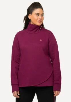 Ulla Popken Mandala LangarmFelpaWine Red Donna Felpe UP121J0J4-G11