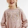 Next CrewFelpaMink Brown Cropped Sequin Bambini Pullover & Cardigan NX323K0KL-J14 -DeFacto Italia 2025 db760ca97cc145249a681d5ab65fe2a2