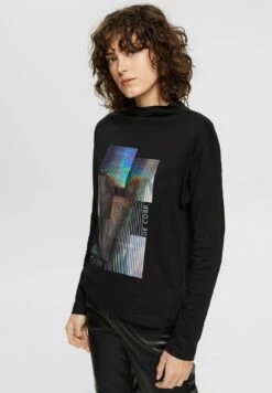 Edc By Esprit Maglietta A Manica LungaBlack Donna T-shirt E Top ED121D1UJ-Q11