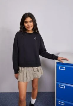 Jordan CrewFelpaBlack Donna Felpe JOC21J019-Q11