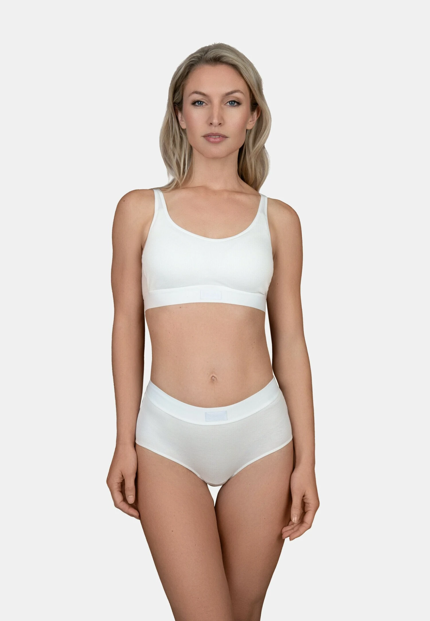 Bye Bra Natural Rib - - Bustino - Blanc 4 Bye Bra Natural Rib - - Bustino - Blanc - immagine 2