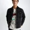 DeFacto Giacca Di JeansBlack Uomo Giacche DEZ22T0F0-Q11 -DeFacto Italia 2025 ee76b020f54a456083e6dd84cf014421