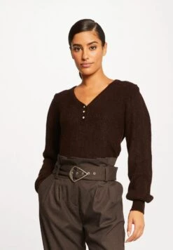 MORGAN Long SleevedMaglioneBlack Donna Maglieria M5921I0PP-Q11