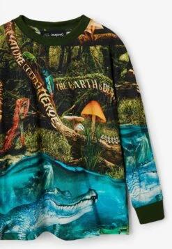 Desigual Nature MessagesMaglietta A Manica LungaGreen Bambini T-shirt & Top DE124G06S-M11 -DeFacto Italia 2025 fe9914976d73415597a0f22ed7625127
